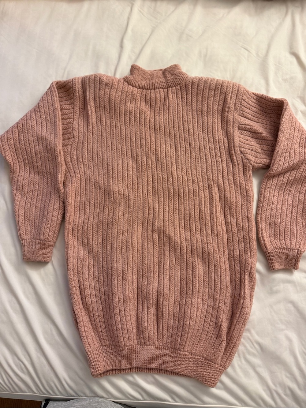 Esprit Cable Knit Mock Neck Sweater - Dusty Rose